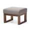 Baxton Studio Yashiya Mid-century Grey Upholstered Ottoman Stool 123-6819 - alternate 4